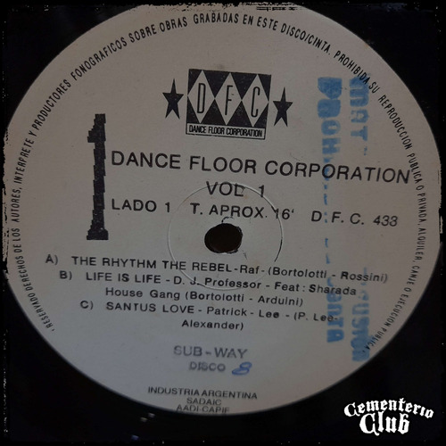 Comp Dance Floor Corporation Vol I - Arg Vinilo Lp