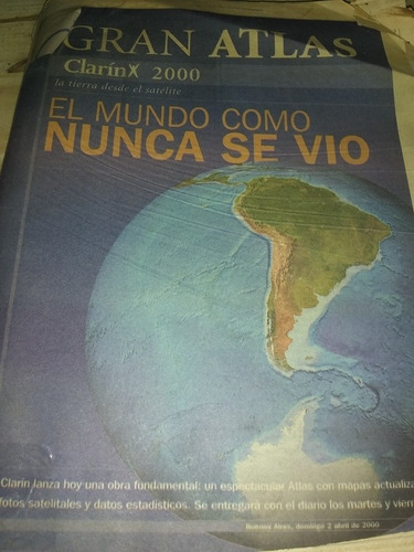 Lote Fascículos Gran Atlas Clarín 2000 La Tierra Desde El Sa