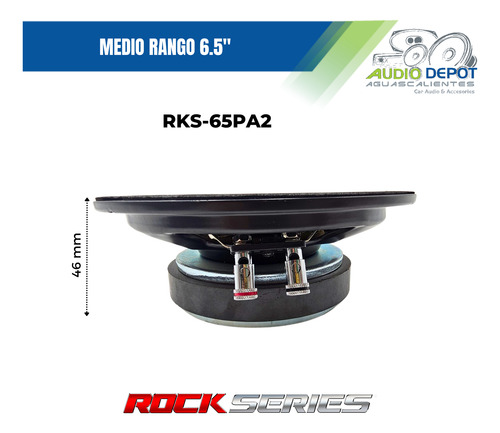 Medio Rango Open Show 250w Rms 4 Ohm Rock Series Rks-65pa2