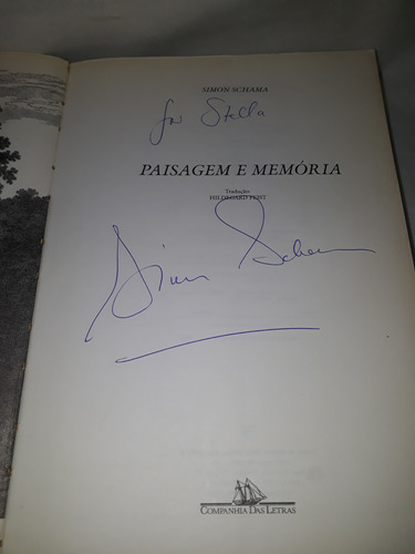 Livro - Paisagem E Memória ( Simon Schama ) Raríssimo - Autografado ( Seminovo ).