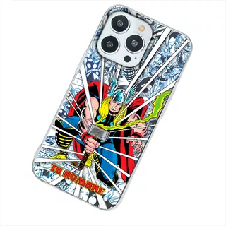 Funda Para iPhone Thor Marvel Personalizada Con Tu Nombre