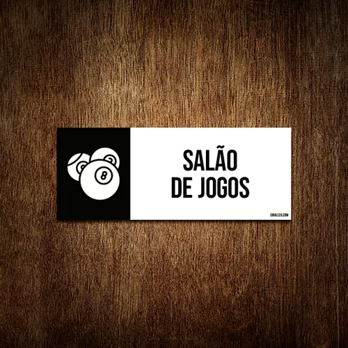 Placas Salão de Jogos