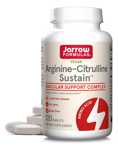 Arginina Citrullina Sustain Sanguineo Cardiovascular 120 Tab