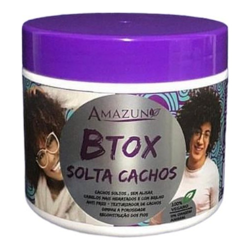 Kit Shampoo AntiresĂduos/btox Solta Cachos Anti Frizz Amazun