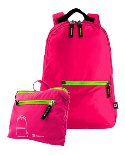 Mochila Klip Xtreme Plegable Resistente Al Agua Rosa