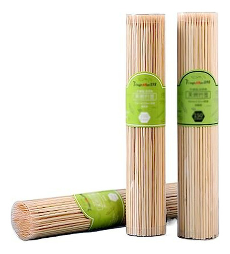 Brochetas Bambú Para Barbacoa Resistentes Y Lisas