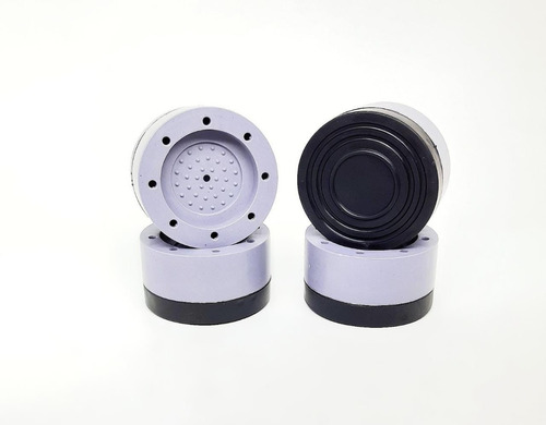 Imagem 1 de 3 de Kit Com 4 Pés Anti-vibração Para Máquinas Lava E Seca LG