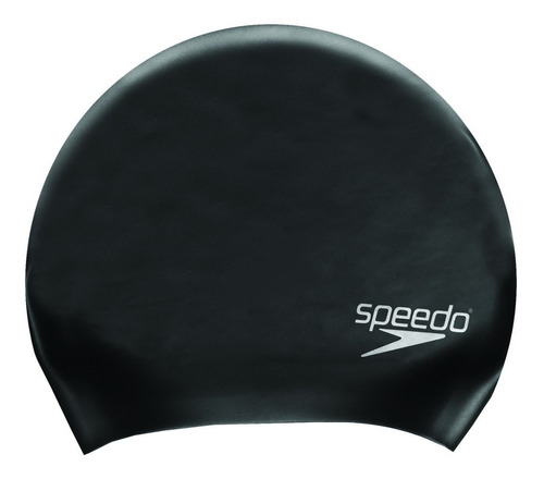 Gorra Speedo® Long Hair Cap Cabello Largo Natación Silicona Color Negro