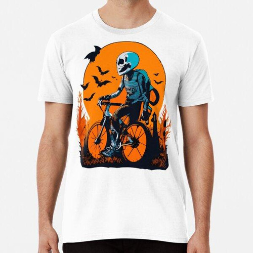 Remera Bicicleta De Chico Calavera Algodon Premium