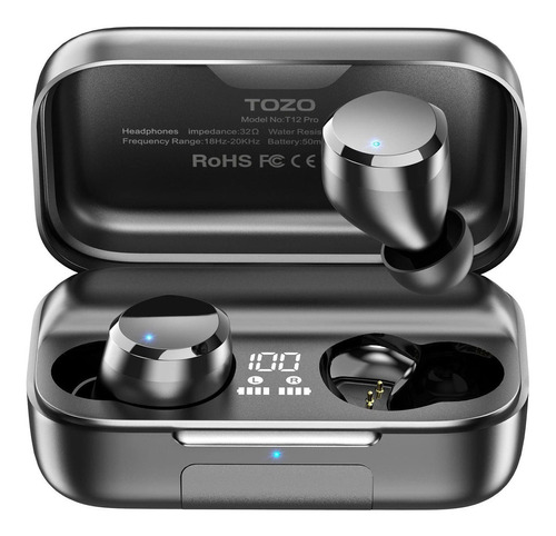Tozo T12 Pro - Auriculares Inalámbricos Bluetooth Con Qualco