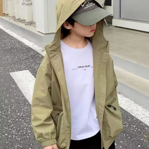 Chaqueta Casual Con Capucha Para Niños, Ropa De Abrigo Para