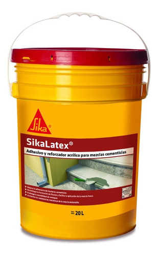 Sika Latex Emulsion Ligante Acrilico 20lt Adhesivo Reforz Mm