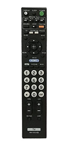 Rmyd023 Mando A Distancia De Repuesto Para Sony Tv Kdl40w410