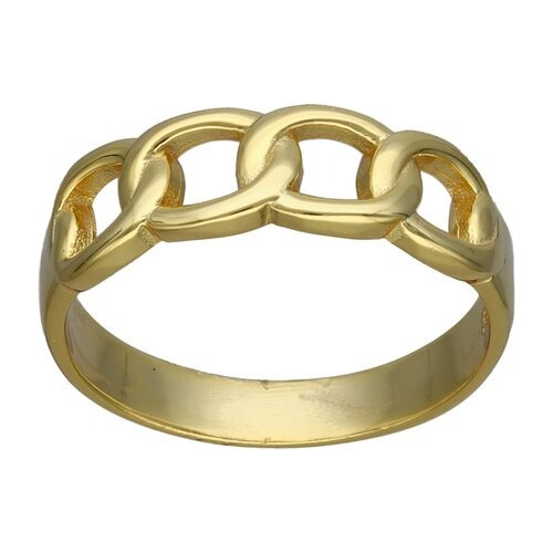 Anillo Eslabones Gucci Gold, Plata 925, Baño Oro 18k