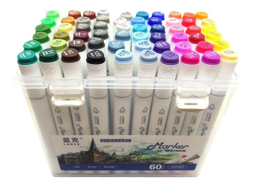 Rotuladores Marcador Doble Punta T/ Copic Kure X60 + Maletin