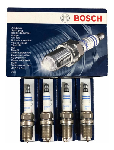 Bujias Bosch Fr7dc+ Para Fiat Linea 1.9 16v Desde 2009