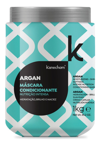 Argan Máscara Kanechom Nutrição Intensa Hidratação Profunda