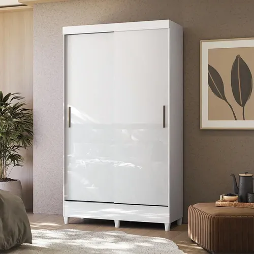 Guarda-roupa Santos Andirá Fit 2 Portas 106,6 Cm De Largura Branc...