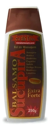Gel De Massagem Balsamo Sucupira Extra Forte 250grs Full