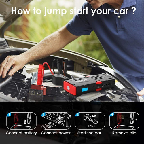 Arrancador De Coche Portátil De 800a Máximo Beatit Bt-d11