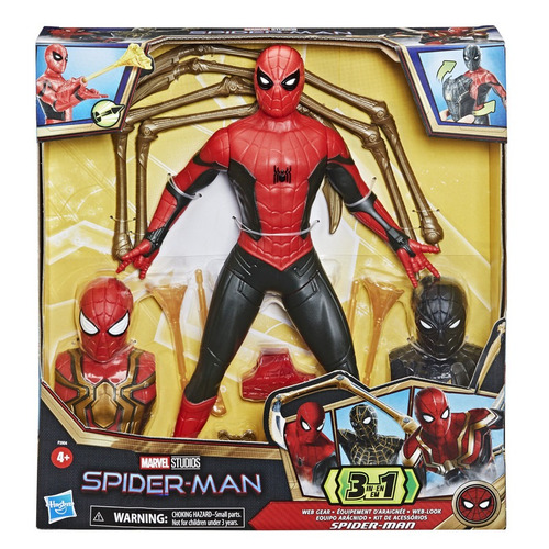 Marvel Hasbro Spiderman Equipo Arácnido 3 En 1 F2904