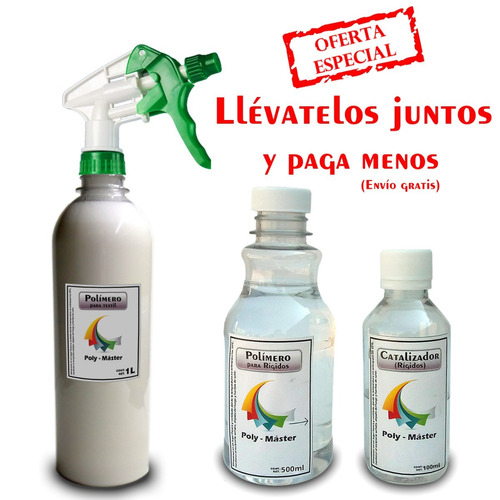 Polímero Pa Sublimar Algodón 1 L+600mlpara Tazas Sublimacion