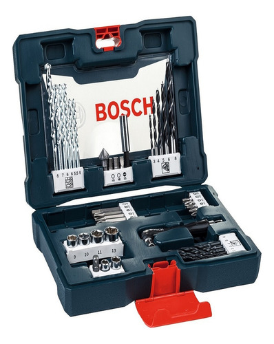 Kit Acessórios Brocas E Bits 41 Pçs Com Maleta V-line Bosch