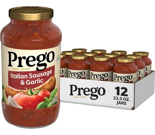 Prego Salsa Italiana De Carne De Salchicha Y Ajo Tarro