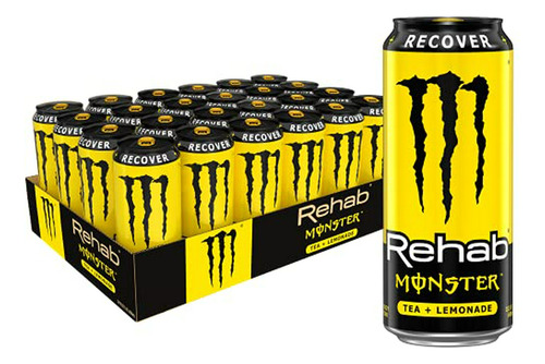  Monster Rehab Energético, Té Con Limonada, 15.5 Oz (pack 24