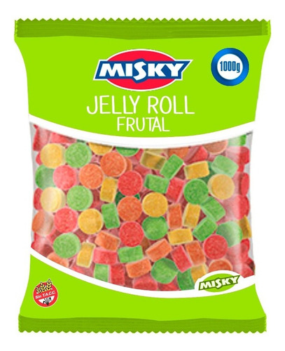 Gomitas Misky  Jelly Roll Frutal X 1kg