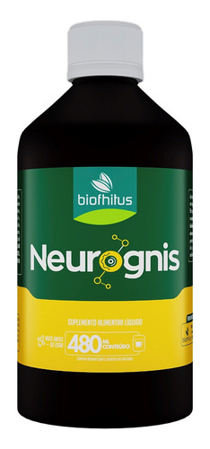 Kit 3 Neurognis Nutrientes - Sabor Guaraná 480ml. Biofhitus