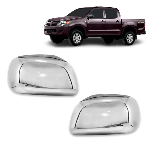 Aplique Retrovisor Cromado Hilux - Sw4 -2005 A 2015