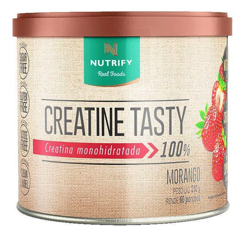 Creatine Tasty 210g Nutrify - Morango