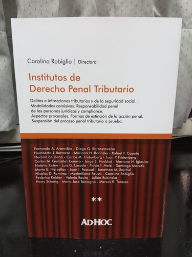 Libro Institutos De Derecho Penal Tributario Tomo 2