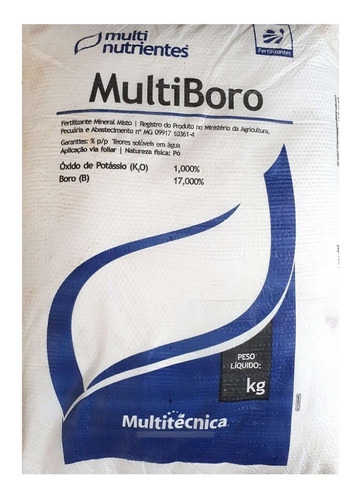 Ácido Bórico Adubo Fertilizante Solúvel Hidroponia  25 Kg