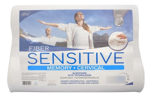 Almohada Sensitive Cervical Fiberball Viscoelastica 57 X 40