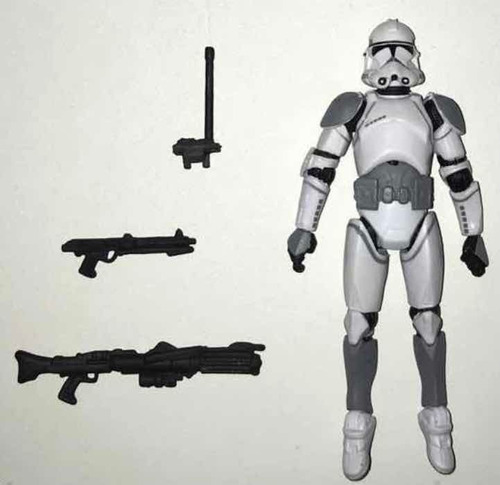 3 Bonecos Star Wars 3.75 Clone Trooper 41st Action Figure. (Usado)