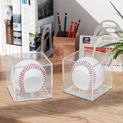 Expositor Transparente Con Base De 2 Peniques Para Pelota De