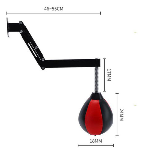 Fs Speed Bag Saco De Boxeo Inflable Ajustable Para