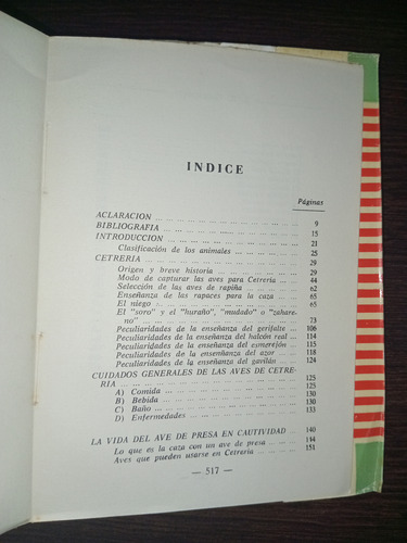 Cetrería Manual Para El Aficionado J. R. Ordozgoiti (Usado)