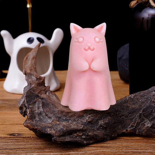 Molde De Resina De Gato Fantasma Molde De Vela De Gato De Ha