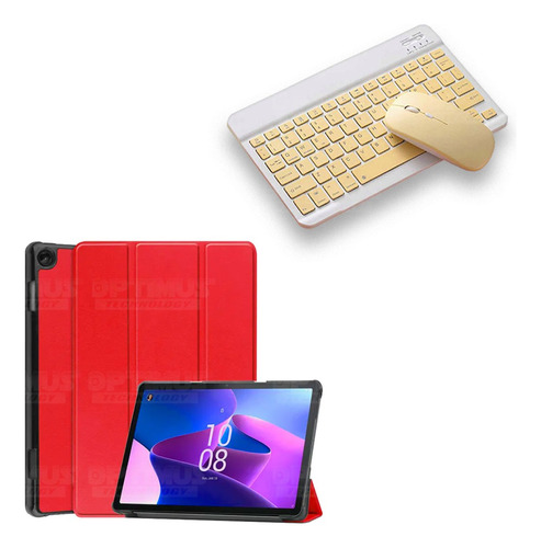 Teclado Bt + Estuche Para Tablet Lenovo M10 Tb-328fu 10.1