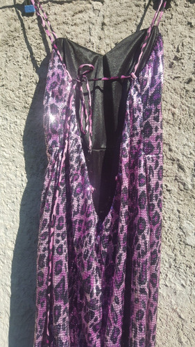 Vestido Animal Print Lentejuelas - Diseño