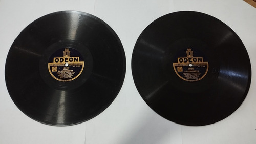 2 Discos De Pasta De 1948 De Cenicienta Odeon, Francia (Usado)