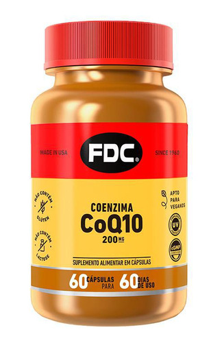 Coenzima Coq10 200mg - 60 Cápsulas - Fdc