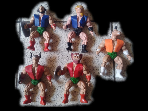 5 Figuras Combo Tipo Motu Galaxy Warrior Figther Vintage