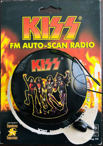 Kiss Radio Fm Con Bocina Y Audífono Memorabilia Oficial Kiss