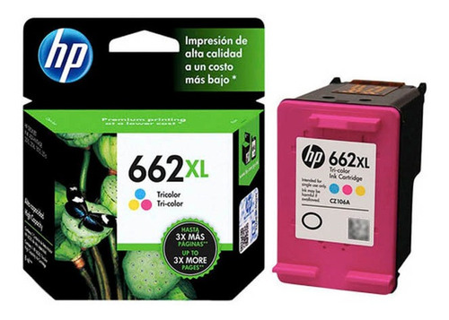 Cartucho Color Hp 662xl Original Cz106al Gtia Oficial