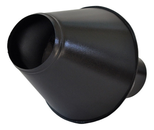 Chaminé Canhão Sputnik Preto Para Cano 120mm