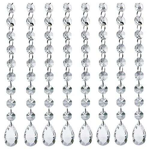 10 Perlas De Cristal Para Candelabro, Perlas De Vidrio Trans